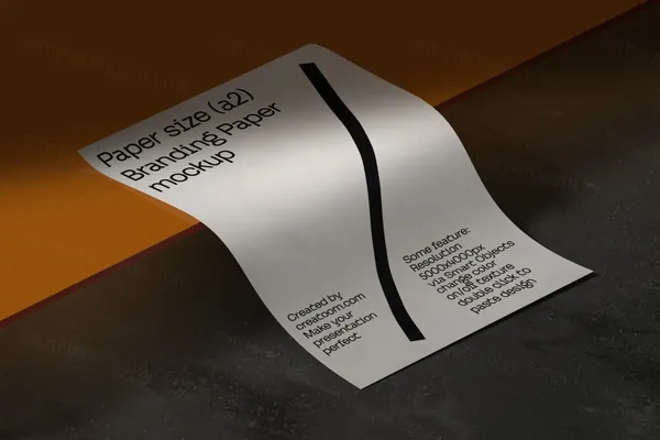 高质量极简主义宣传单海报设计贴图展示样机模板 Poster  Paper mockup-13