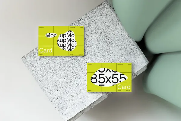 高质量高清摄影实拍品牌策划名片设计贴图展示样机模板  S002-002