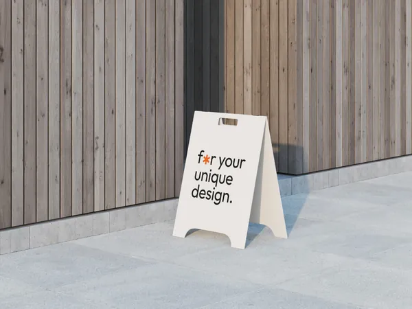 高质量商场商店路牌指示牌广告展示牌设计提案贴图展示样机模板 Boards Mockups-4