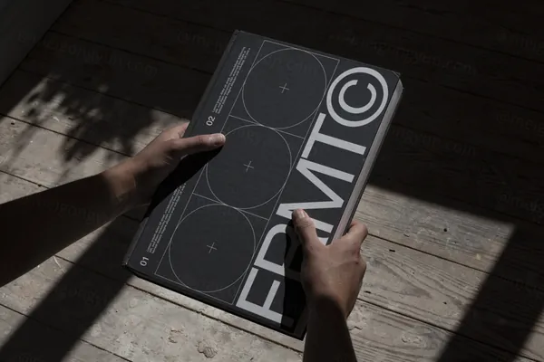 高端摄影实拍杂志画册书籍排版设计提案贴图展示样机模板素材 Book Closeup Mockup-4