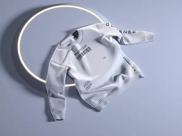 高质量卫衣运动装服装设计灯光个性场景展示样机模板 Hoodie and Sweatshirt Mockup-2