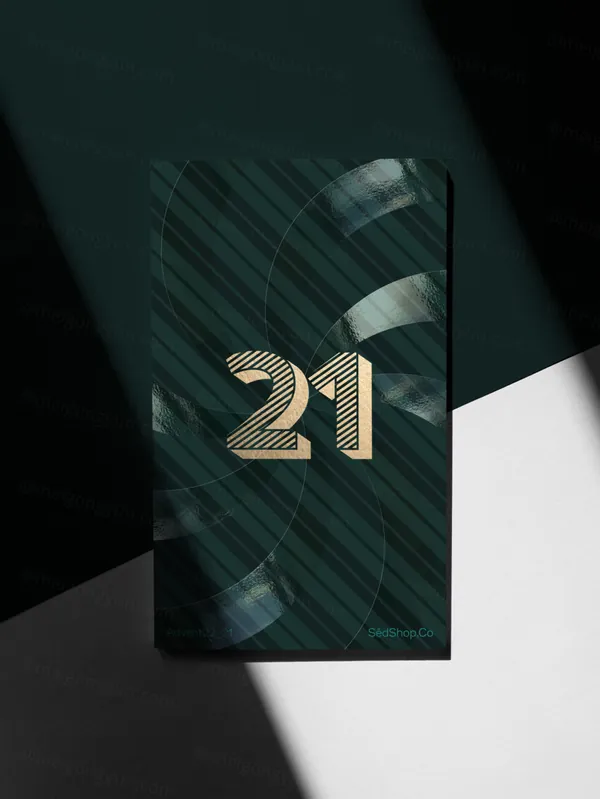 高级阴影传单单页海报宣传单设计贴图展示样机模板 A22-21