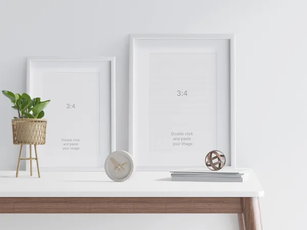北欧极简艺术画框相框场景贴图展示样机模板素材 Frames Scene Creator-8