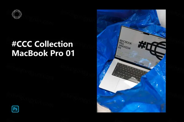 高端实拍无CG笔记本电脑Web网页设计贴图展示样机模板-3