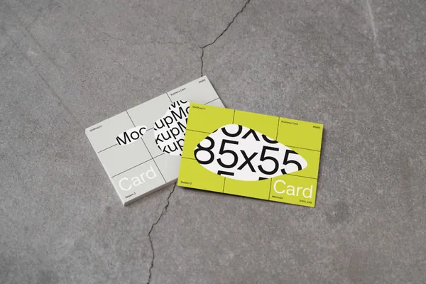 高质量高清摄影实拍品牌策划名片设计贴图展示样机模板 S002-045