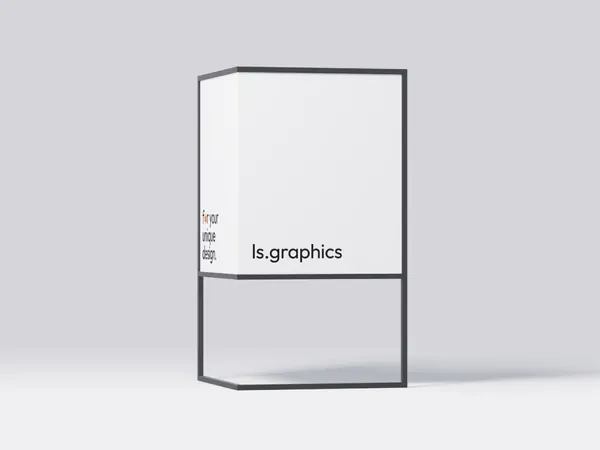 高质量极简主义高档场所导视转角指示牌路牌设计提案贴图展示样机模板Boards Mockups