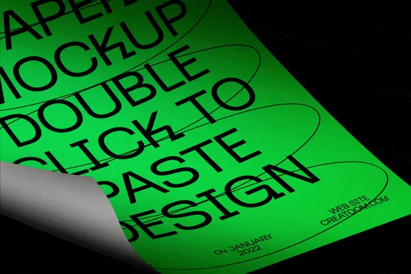 高质量极简主义宣传单海报设计贴图展示样机模板 Poster  Paper mockup-9