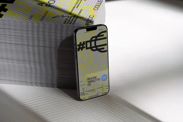 高端摄影无CG苹果手机APP设计UI贴图展示样机模板