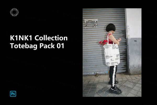 高端户外实拍挎在女士模特的无纺布袋手提袋包装设计提案贴图展示样机模板 Totebag 01-2