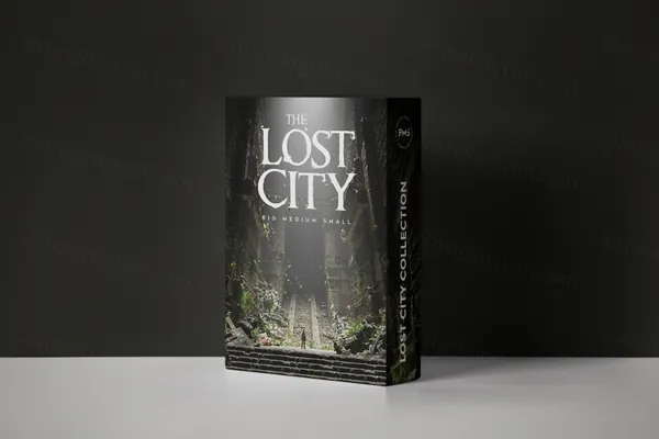 「失落之城」西部牛仔探索古墓丽影游戏建筑人物3D场景模型（含UE/VR文件）LOST CITY