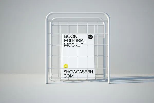 高质量极简主义创意场景书籍封面设计贴图展示样机模板素材 Book Mockup-1