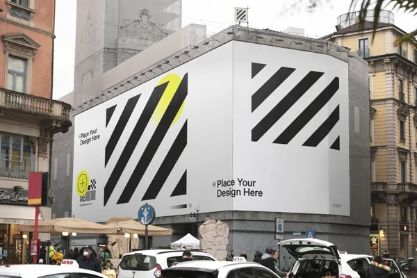 潮流户外都市街头墙体巨幅广告牌海报设计提案贴图展示样机模板 Urban Poster Mockup-2