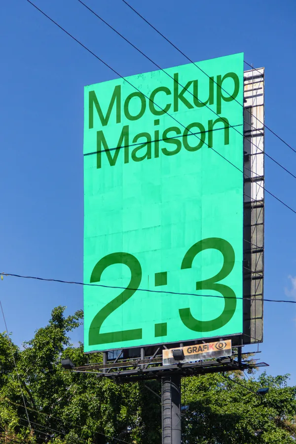 高质量无CG实拍户外高炮广告牌海报设计贴图展示样机模板素材 Billboard Mockup-2
