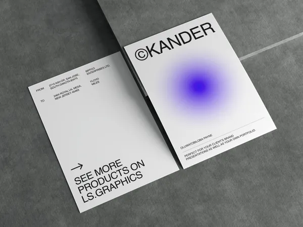 高质量宣传单品牌设计提案贴图展示样机模板 Kander Branding Mockups-2