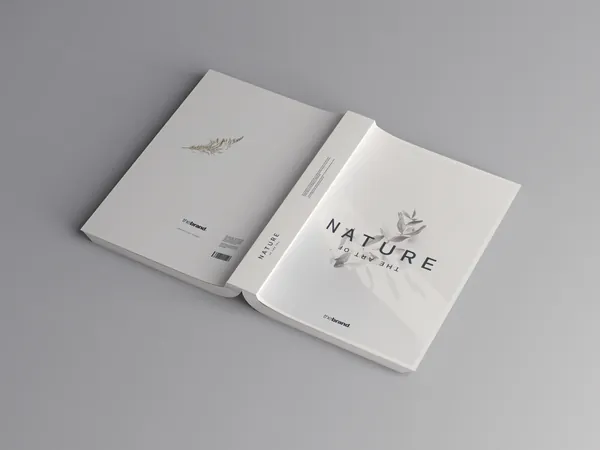 高质量平装书籍设计贴图展示样机模板 Advanced Softcover Book Mockups-2