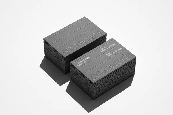 高质量极简主义商务名片企业品牌设计提案贴图展示样机模板素材 Branding Mockup-1