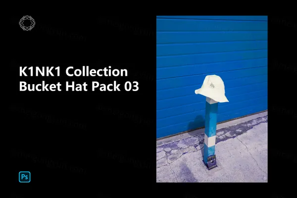 高端户外实拍渔夫帽服装潮牌设计提案贴图展示样机模板 Bucket Hat Pack 03-2