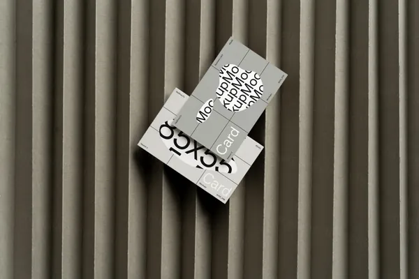 高质量品牌策划名片设计贴图展示样机模板 S002-006A