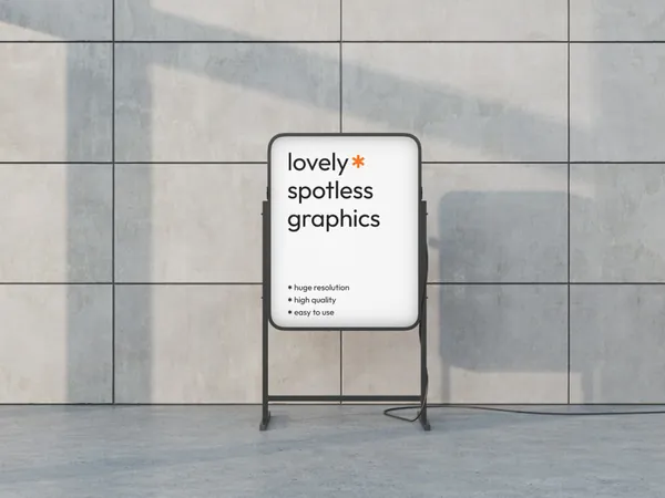 高质量高档场所导视系统灯箱路牌指示牌展架设计提案贴图展示样机模板 Boards Mockups