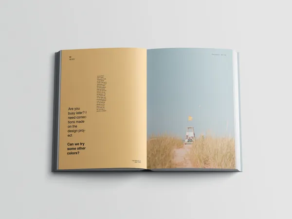 高质量笔记本硬装书籍设计贴图展示样机模板 Hardcover Book Mockups-8