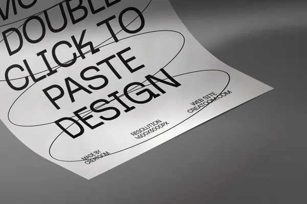 高质量极简主义宣传单海报设计贴图展示样机模板 Poster  Paper mockup-7