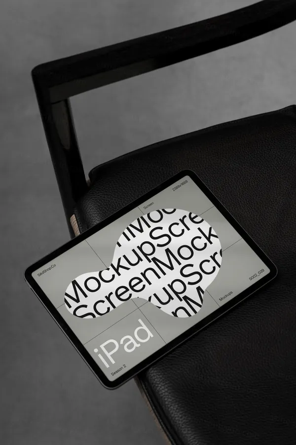 高质量苹果iPad平板网页APP设计贴图UI提案展示样机模板 S002-039