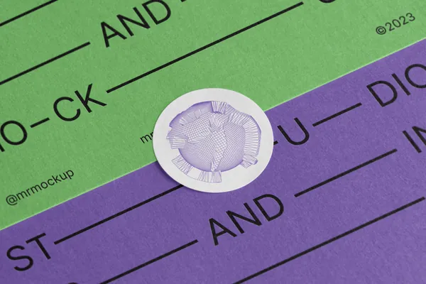 高质量贴纸标签工作室品牌VI设计提案贴图展示样机模板 Studio Branding Mockups-2