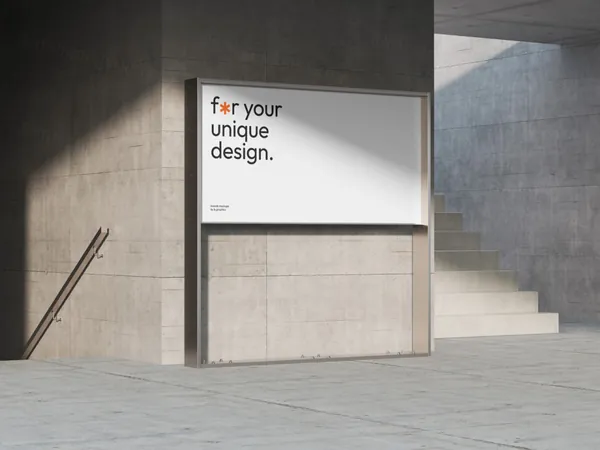 高质量商场商店路口广告牌展示牌设计提案贴图展示样机模板 Boards Mockups-2