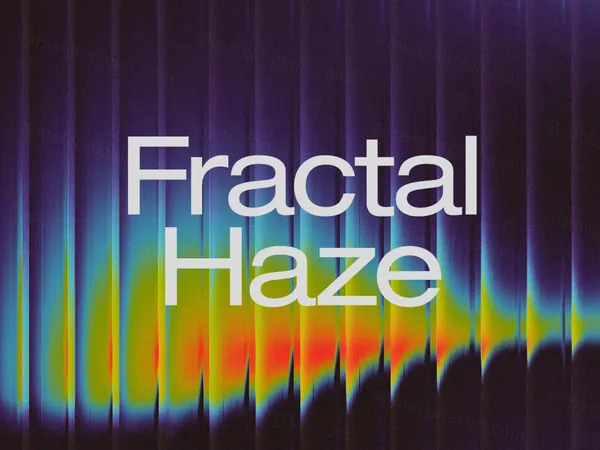 潮流酸性艺术迷幻炫彩半透明长虹玻璃虹彩渐变背景纹理素材合集包 Fractal Haze