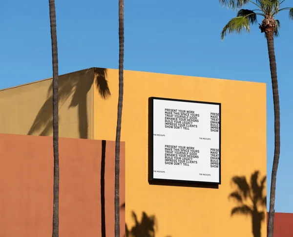 高质量城市摄影都市街道墙体广告牌海报设计贴图展示样机模板 TM-BILLBOARD-001-2