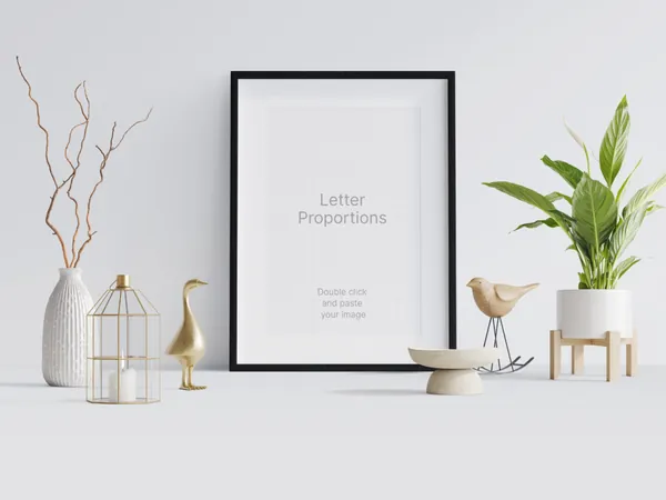 北欧极简艺术画框相框场景贴图展示样机模板素材 Frames Scene Creator-1