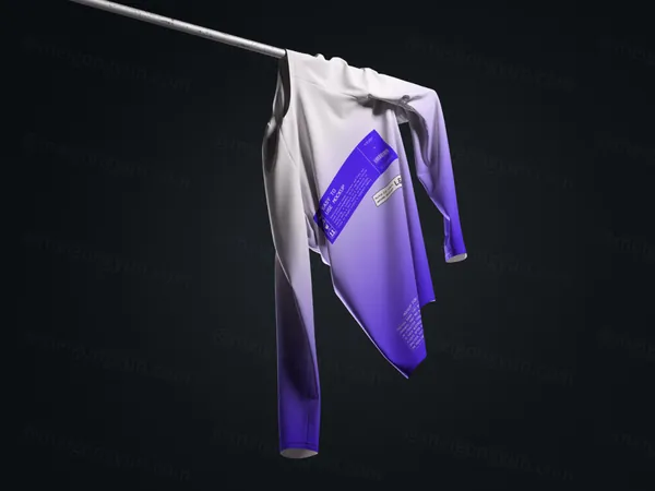 高质量长袖T恤创意场景服装品牌设计贴图展示样机模板 T-Shirt Mockups