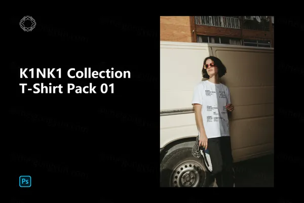 高端户外实拍男士模特T恤潮牌服饰设计提案贴图展示样机模板 T-Shirt 01-2