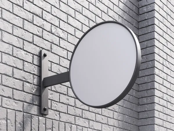 金属招牌路口店铺指示牌路牌导视系统设计提案贴图展示样机模板 Metal Signs Mockups-2