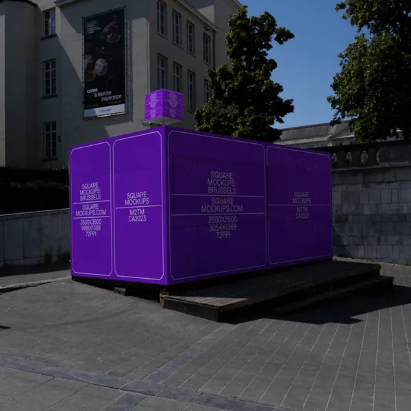 户外高清实拍无CG广告牌海报设计提案展示样机模板 Outdoor Advertising Mockup-2