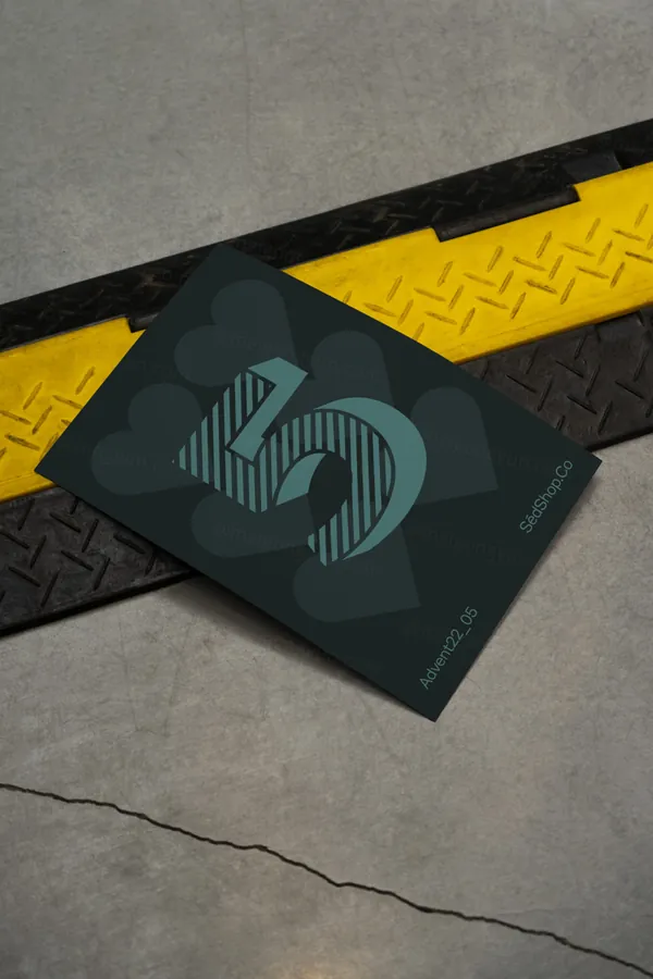 高级阴影传单单页海报宣传单设计贴图展示样机模板 A22-05