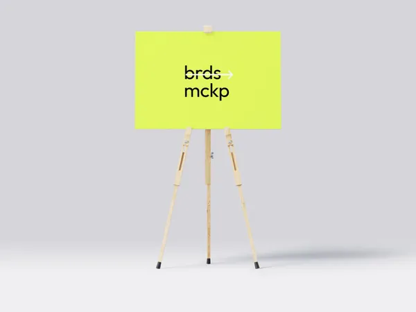 高质量艺术展厅画作展架设计提案贴图展示样机模板 Boards Mockups-1