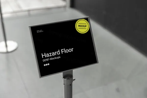 高端路牌指示牌品牌导视系统设计贴图展示样机模板 Signage Mockup-3