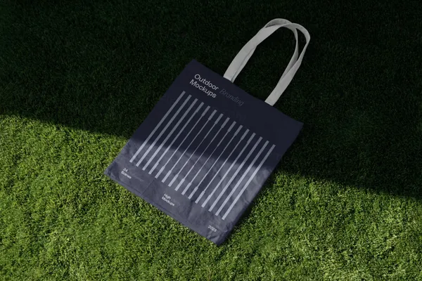 高质量户外环保袋布袋品牌包装设计提案贴图展示样机模板 Outdoor Branding Mockup-4