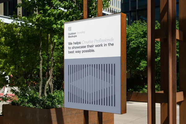 高质量户外广告牌海报设计提案贴图展示样机模板 Outdoor Branding Mockup-4