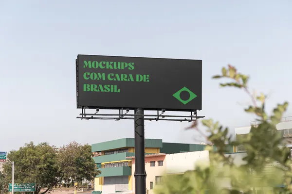 高质量户外摄影城市街头高炮广告牌海报设计贴图展示样机模板 Poster Mockup-1