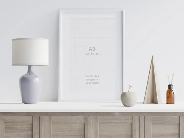 北欧极简艺术画框相框场景贴图展示样机模板素材 Frames Scene Creator-16