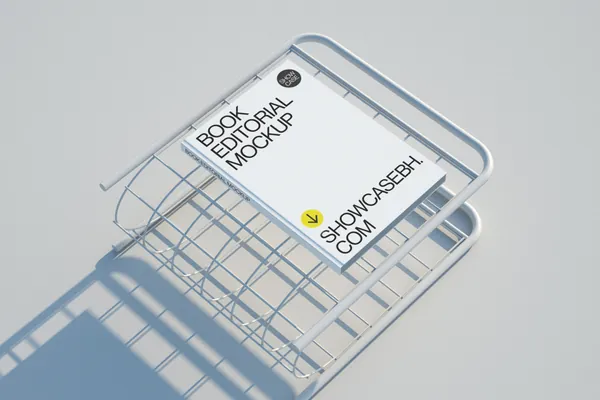 高质量极简主义创意场景书籍封面设计贴图展示样机模板素材 Book Mockup-3