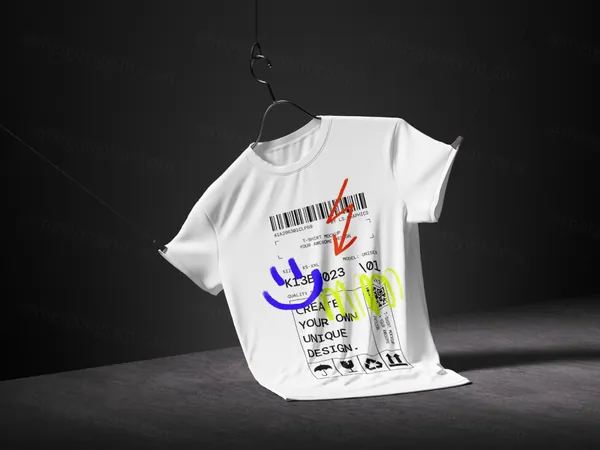 高质量短袖T恤创意场景服装品牌设计贴图展示样机模板 T-Shirt Mockups-4