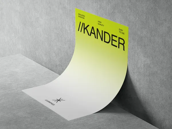 高质量宣传单品牌设计提案贴图展示样机模板 Kander Branding Mockups-1