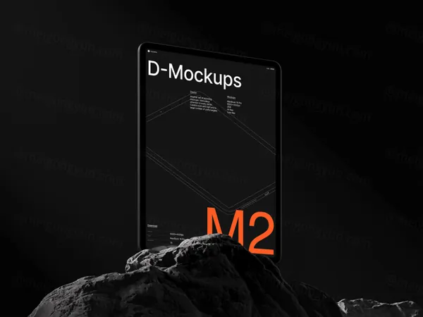 高质量苹果平板电脑创意场景网页设计Web贴图UI界面展示样机模板 D - iPad Pro Mockup-10