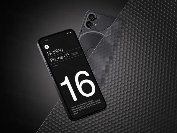 国外潮牌网红手机移动APP贴图UI展示样机模板素材 Nothing Phone Mockup-3