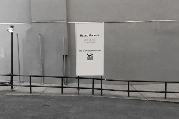 高端都市街道广告牌海报品牌导视系统设计贴图展示样机模板 Signage Mockup