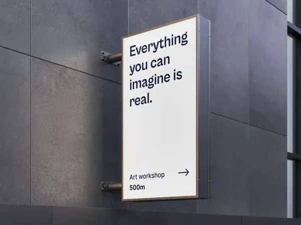 高质量灯箱招牌指示牌路牌导视系统设计提案贴图展示样机模板 Lightbox Signs Mockups-6