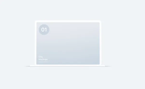 极简主义苹果笔记本正视角网页APP设计UI贴图展示样机模板 MacBook Mockups